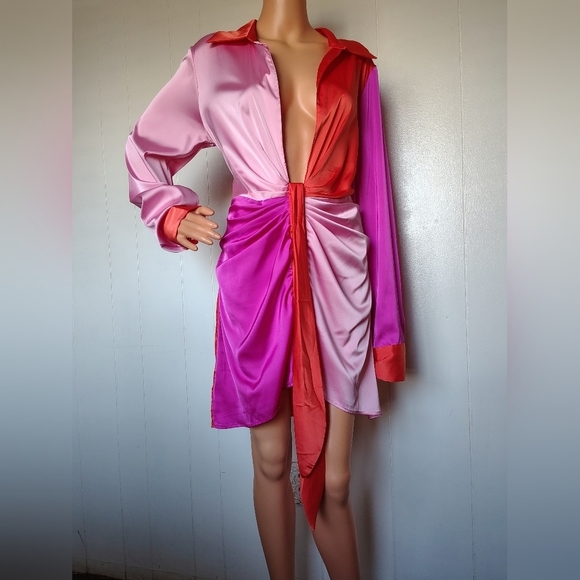 Fashion Nova Dresses & Skirts - Fashion Nova Bold Red and Pink Apparel Size XL